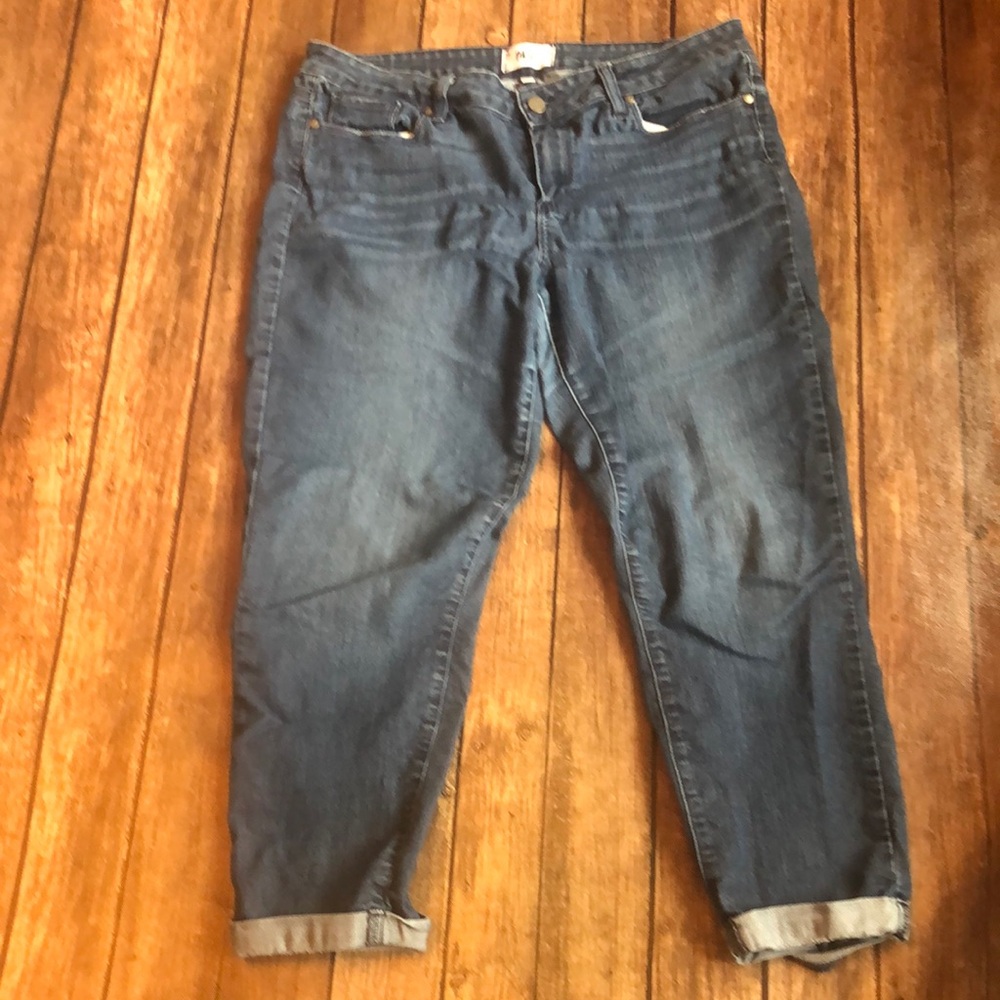 PAIGE Kylie Crop Jeans, cuffed at ankle Sz 32